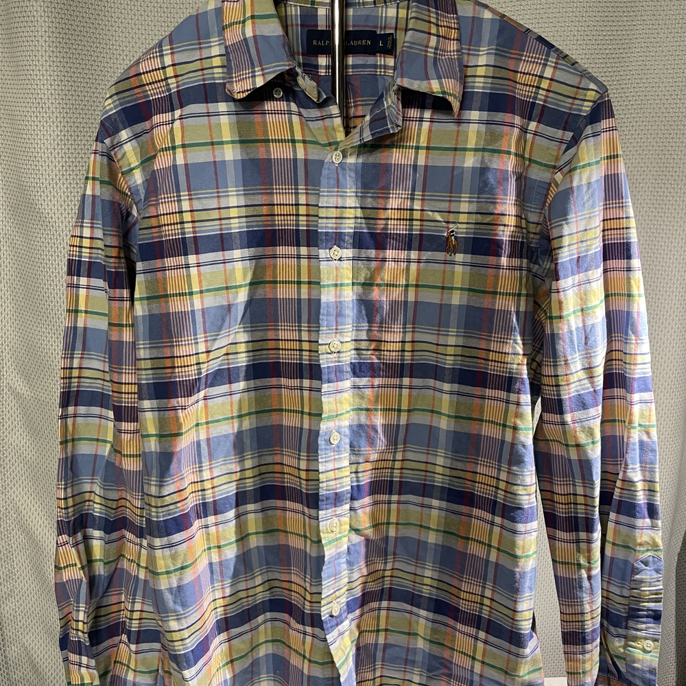 Ralph Lauren Men's Colorful Plaid Button-Down Shirt